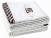 100% cotton solid dyed jacquard bath towel with embroidery