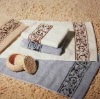 100% cotton solid dyed jacquard hand towel