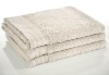 100% cotton solid dyed satin border bath towel