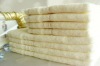 100% cotton solid dyed satin border towel set