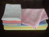 100% cotton solid dyed terry hand towel with satin border