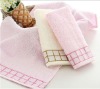 100% cotton solid face towel with jacquard