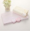 100% cotton solid hand towel with embroidery