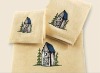 100 cotton solid imbroidery towel set