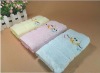 100% cotton solid kids face towel with embroidery