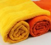 100% cotton solid sports towel with border