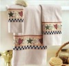 100 cotton solid terry towel set