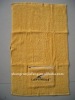 100% cotton solid towel with embroidery pocket