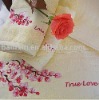 100% cotton solide embroidery bath towel