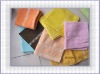 100% cotton square towel with silk border