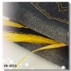 100% cotton stretch slub denim fabric