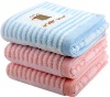 100% cotton  stripe and embroidered hand towel