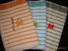 100% cotton stripe colour face towel