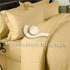 100% cotton stripe hotel bed sheets