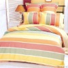 100% cotton stripe reactive printed bedding line