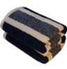 100% cotton stripe velour bath towel