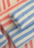 100% cotton stripe velour bath towel