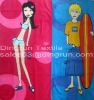 100% cotton sweet printed reactive beach towel