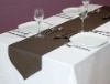 100%cotton table linen and banquet tablecloth, satin table runner