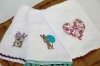 100% cotton tea towel with embroidery