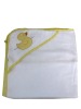 100% cotton terry applique duck baby towel with hood