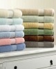 100% cotton terry bath towel with border