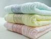 100% cotton terry bath towel with jacquard design