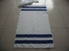 100% cotton terry blue stripe pool towel