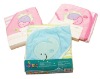 100% cotton terry cloth with fish embroidery baby wrap