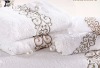 100% cotton terry embroidered plain bath towel