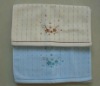 100% cotton terry gift face towel with embroidery