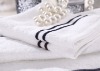 100% cotton terry hotel bath towel set with strip