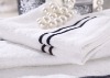100% cotton terry hotel bath towel set with strip