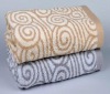 100% cotton terry jacquard bath towel