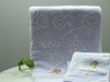 100% cotton terry jacquard cutted towel