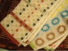 100 cotton terry printed bath towels