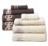 100% cotton terry towel with border