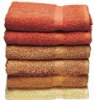 100% cotton terry towels plain dyed with dobby border