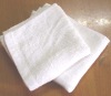 100% cotton terry white square towel