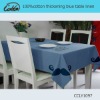 100%cotton thickening blue table linen