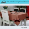 100%cotton thickening fuchsia table linen