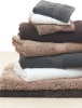 100% cotton towel set with satin-border