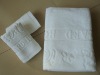 100%cotton towel with woven jacquard logo
