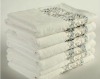 100% cotton velour bath towel with border