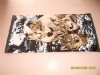 100% cotton velour beach towel with printed wolves