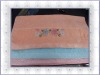 100% cotton velour jacquard bath towel with embroidery
