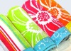 100% cotton velour jacquard beach towel