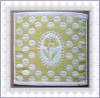 100%cotton velour jacquard square towel