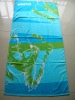 100 cotton velour printed bath towel