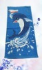 100% cotton velour printed beach towel